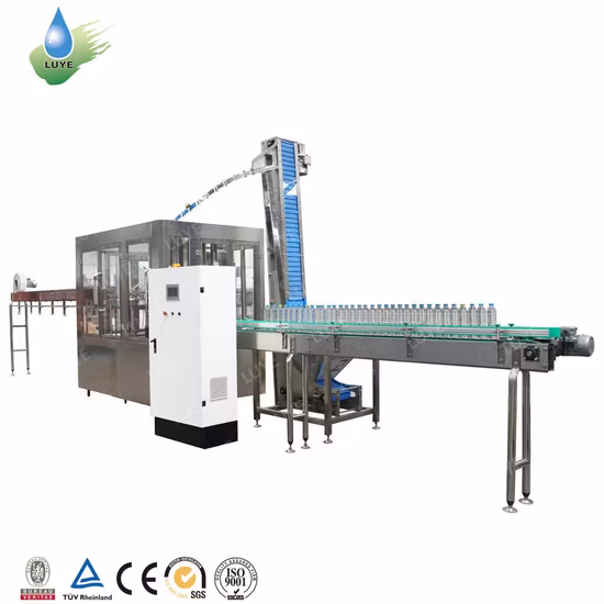 500bph 5L 7L 10L Garrafa Pet Água Soprando Enchimento Engarrafamento Tampando Sistema Dispensador