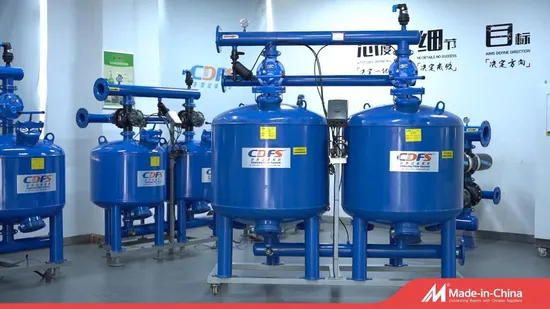 Filtro de areia de quartzo de mídia para tratamento de água
