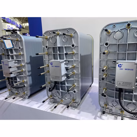 Sistema de eletrodeionização EDI de água ultra pura para eletrônicos e semicondutores