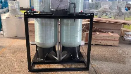 Sistema de amaciador automático de água de tanque único de regeneração de taxa de fluxo