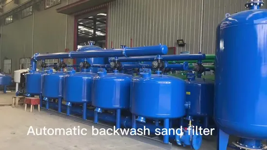 Filtro de água industrial filtro automático filtro de areia de carbono tratamento de água pressão de quartzo filtro de areia automático sistema de purificação de água